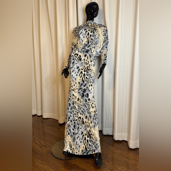 Sabora animal print long dress - Picture 1 of 5